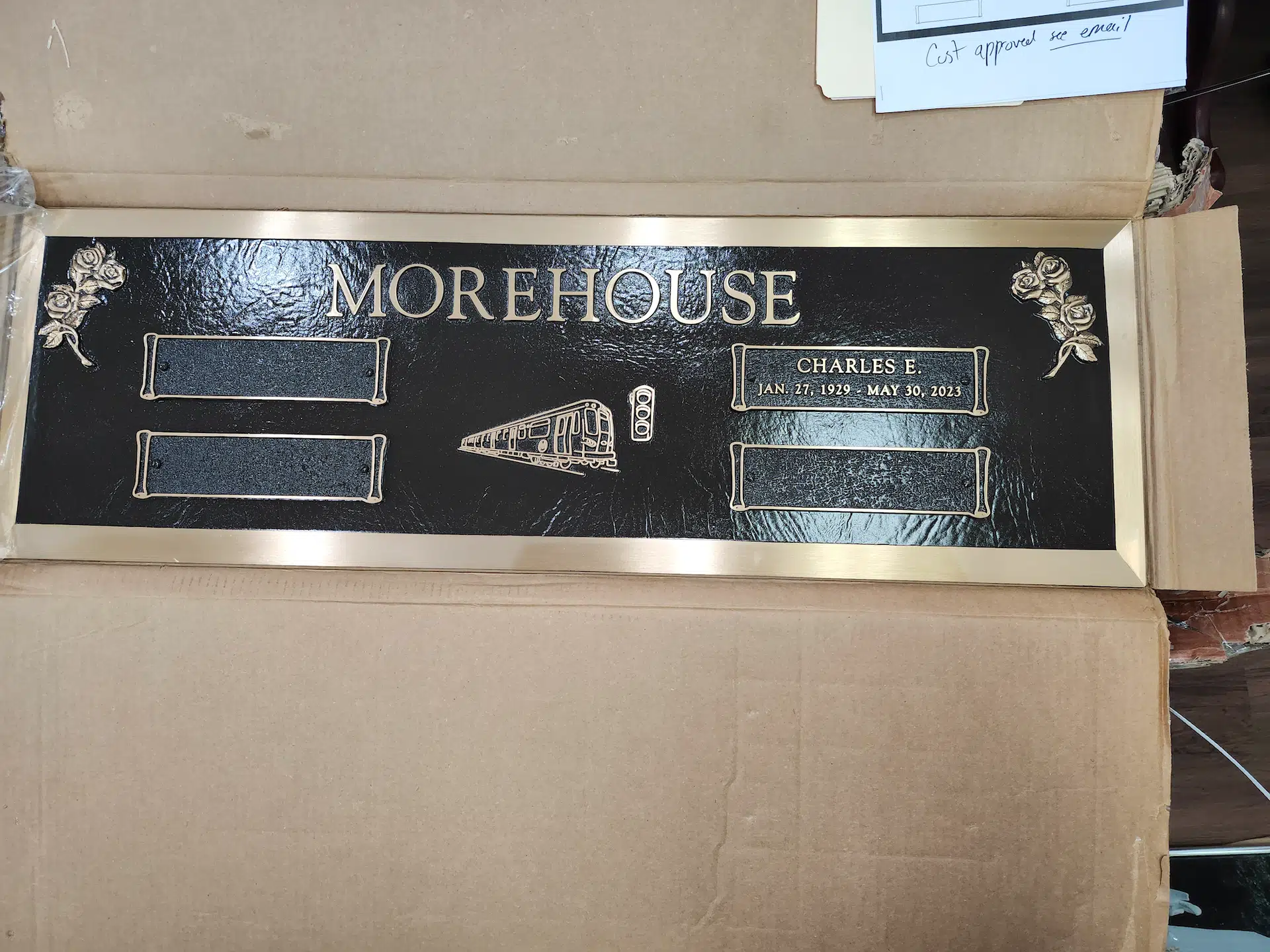 Bronze Bronze Plaque hand-carved by Bronze Plaque Shop in NJ — image 2